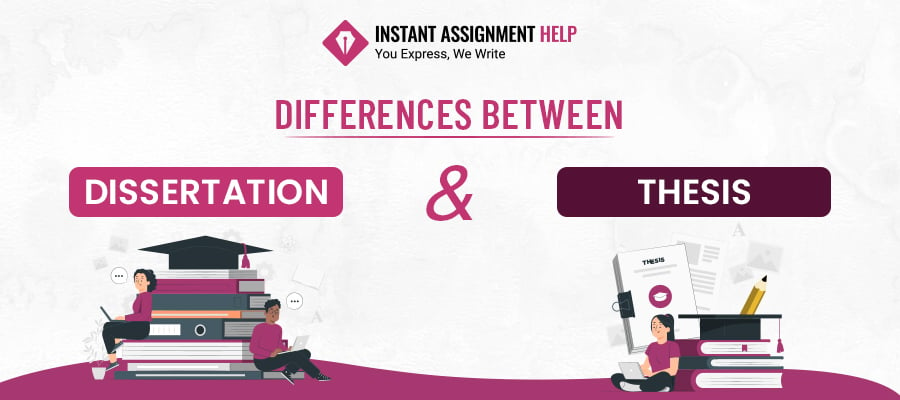 Difference Between Dissertation and Thesis by IAH Experts